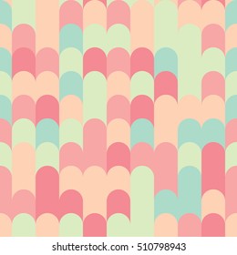 Abstract vector geometry seamless pattern. Colorful background.