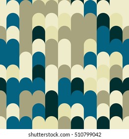 Abstract vector geometry seamless pattern. Colorful background.