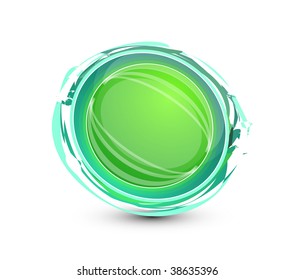 Icono abstracto de vidrio vectorial