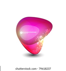 Abstract vector glossy shapes background