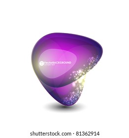 Abstract vector glossy shapes background