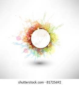 Abstract vector glossy shapes of background. For design