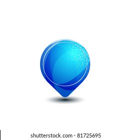 Abstract vector glossy shapes of background. For design