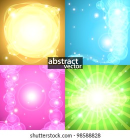 Abstract vector glowing background