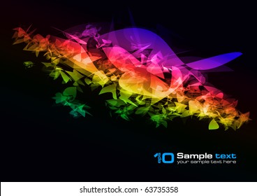 Abstract vector glowing background. For your design.