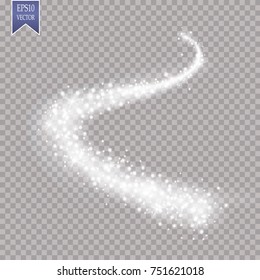 Abstract vector glowing magic star light effect
