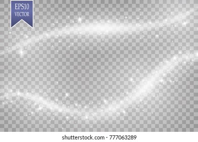Abstract vector glowing magic star light effect
