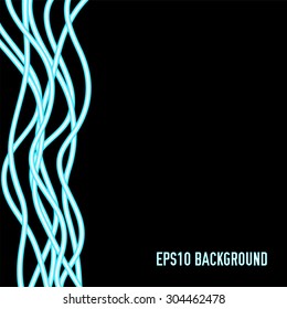 abstract vector glowing neon background