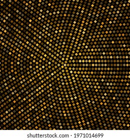 Abstract vector gold background Glitters gold in a circle Design template