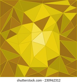 Abstract vector gold  polygonal seamless texture
