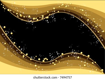 Abstract vector of a gold xmas background