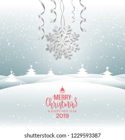 Abstract vector golden Christmas greeting card