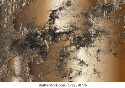 Abstract vector golden grunge background. EPS8 illustration