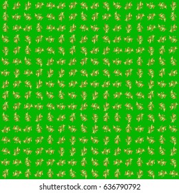 Abstract vector golden texture. Low poly gold pattern illustration. Golden vintage seamless pattern on a green background.