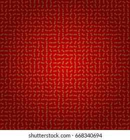 Abstract vector golden texture. Low poly gold pattern illustration. Golden vintage seamless pattern on a red background.