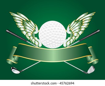 abstract vector golf award