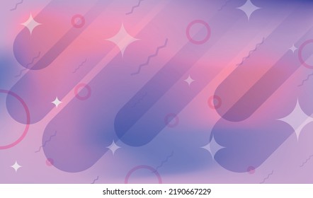 Resumen del fondo del gradiente vectorial. Formas geométricas futuristas.