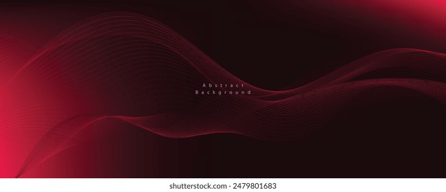 Fondo de degradado de Vector Abstractas con líneas.