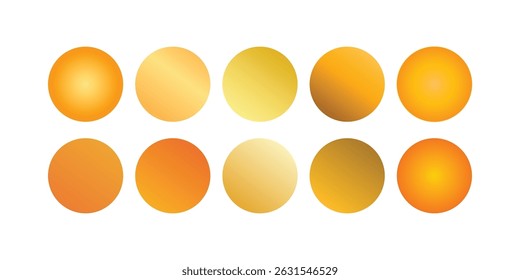 Abstract vector gradient background set in orange color palette with smooth transitions ideal for web design, branding, and creative visual applications