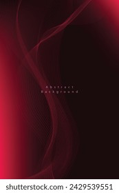 Abstract vector gradient background with waves