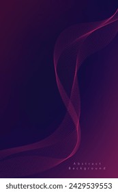 Abstract vector gradient background with waves