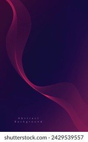 Abstract vector gradient background with waves