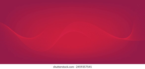 Abstract vector gradient background with waves.