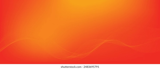 Abstract vector gradient background with waves	
