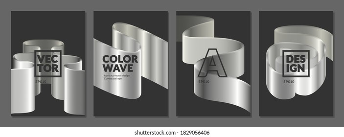 Abstract vector gradient design creative covers package