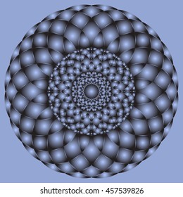 Abstract vector gradient drawing. Round pattern