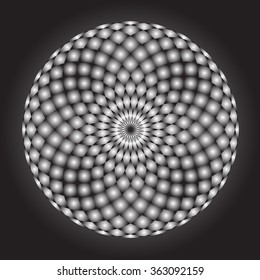 Abstract vector gradient drawing. Something soft and volume. 