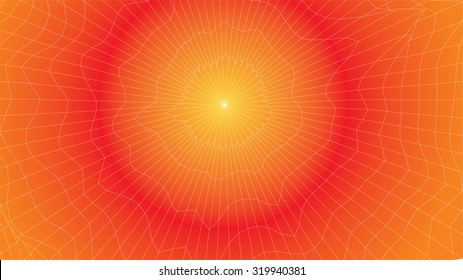 Abstract vector gradient wireframe 3d surface mesh distortion