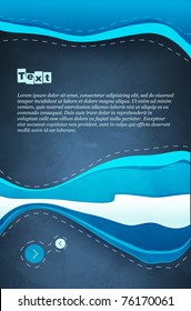 abstract vector graphic, background in 3d graffiti style