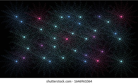 
Abstract vector graphic with black background