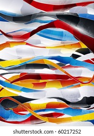abstract vector graphic, bright background in graffiti