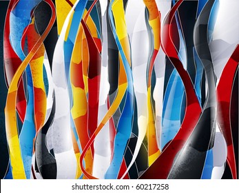abstract vector graphic, bright background in graffiti