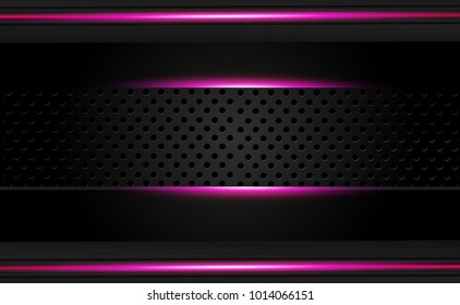 Abstract vector graphic brochure design background purple and black.