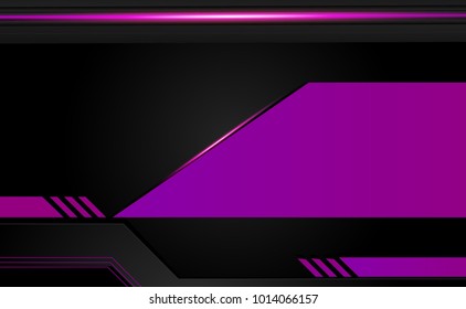 Abstract vector graphic brochure design background purple and black.