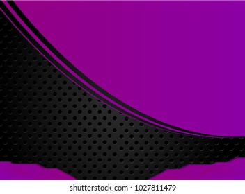 Abstract vector graphic brochure design background purple and black.Trends 2018
