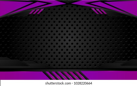 Abstract vector graphic brochure design background purple and black.Trends 2018