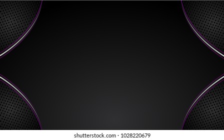 Abstract vector graphic brochure design background purple and black.Trends 2018