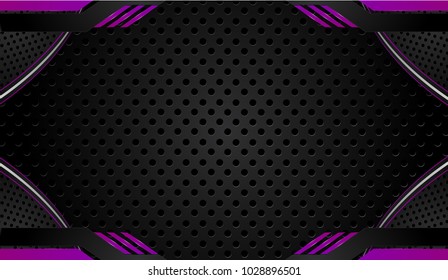 Abstract vector graphic brochure design background purple and black.Trends 2018
