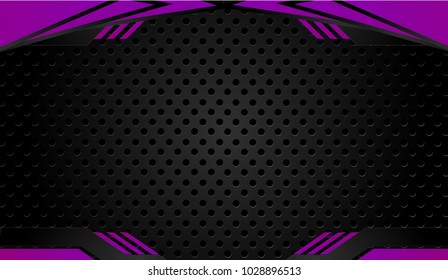 Abstract vector graphic brochure design background purple and black.Trends 2018