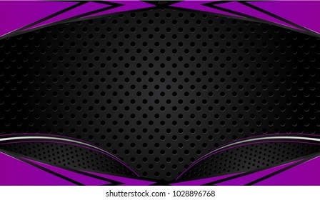 Abstract vector graphic brochure design background purple and black.Trends 2018