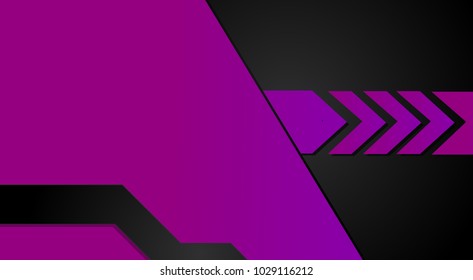 Abstract vector graphic brochure design background purple and black.Trends 2018