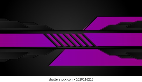 Abstract vector graphic brochure design background purple and black.Trends 2018
