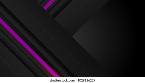 Abstract vector graphic brochure design background purple and black.Trends 2018