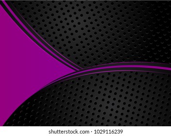 Abstract vector graphic brochure design background purple and black.Trends 2018