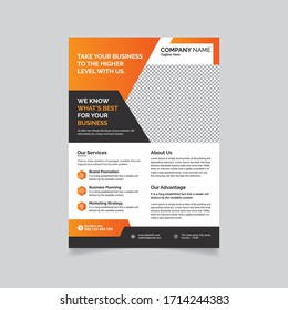 Abstract vector graphic design template. Brochure design,modern layout, annual report, poster, flyer in A4 with colorful triangles, geometric shapes for tech, science, market with light background.