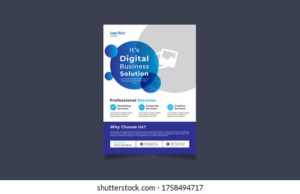 Abstrakte Vektorgrafik-Design-Vorlage. Broschüren-Design, modernes Layout, Geschäftsbericht, Poster, Flyer in A4 mit bunten Dreiecken, geometrische Formen für Technik, Wissenschaft, Markt mit hellem Hintergrund.